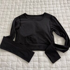 Lululemon Ebb to Street Long-Sleeve Crop Top